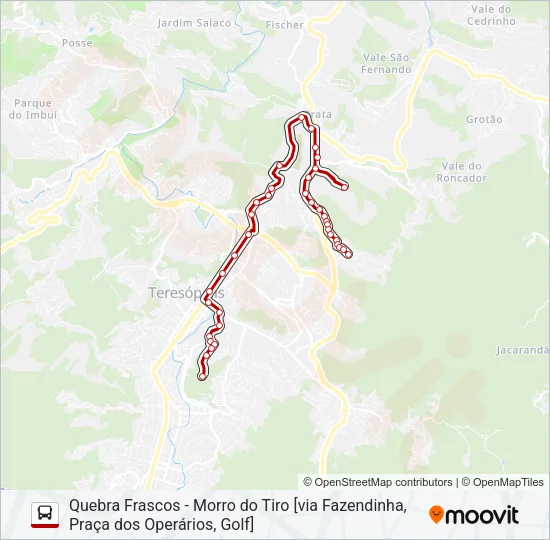 51D Bus Line Map