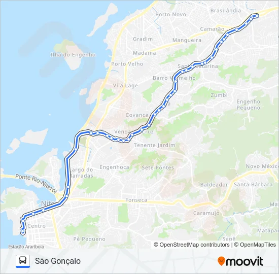 143M Bus Line Map