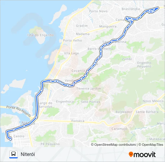143M Bus Line Map