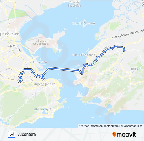 533D Bus Line Map