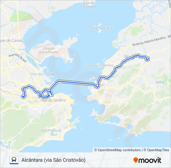 533D Bus Line Map