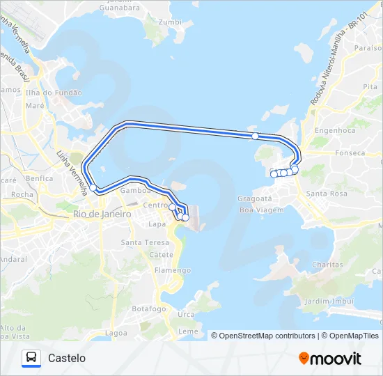 2100D (EXECUTIVO) Bus Line Map