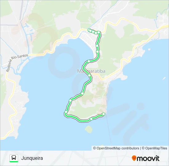 MANGARATIBA - JUNQUEIRA Bus Line Map
