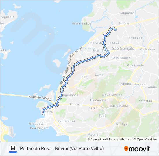 Mapa de 422M de autobús