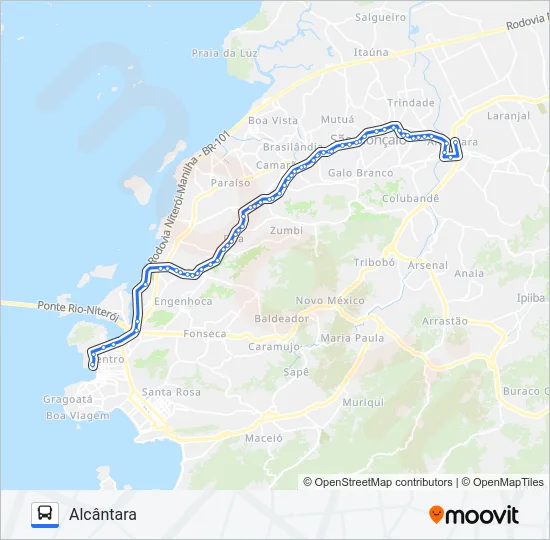 532M Bus Line Map