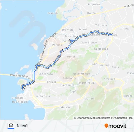 532M Bus Line Map