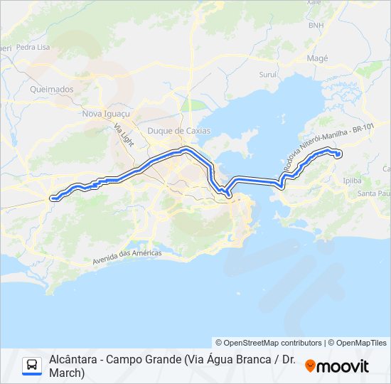 Mapa de 2424D (EXECUTIVO) de autobús