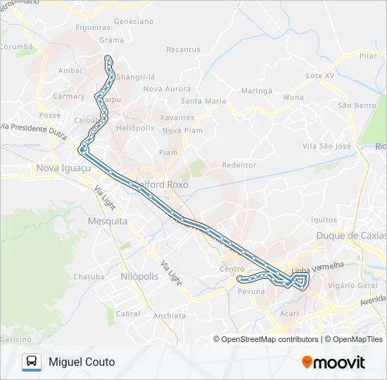 708I Bus Line Map