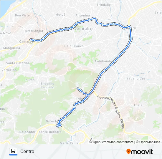 57 Bus Line Map