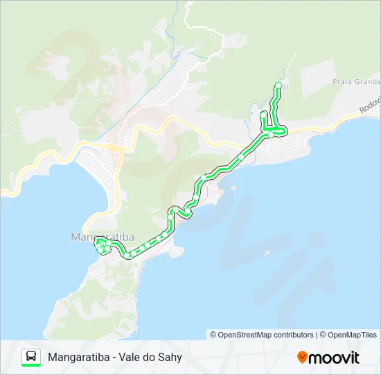 MANGARATIBA - VALE DO SAHY Bus Line Map