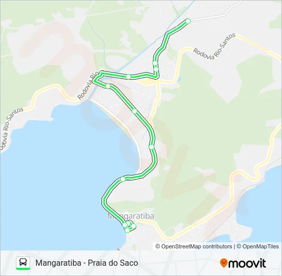 MANGARATIBA - PRAIA DO SACO Bus Line Map