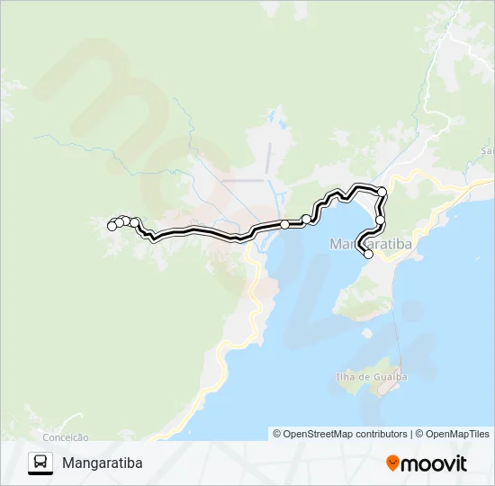 MANGARATIBA - INGAÍBA Bus Line Map