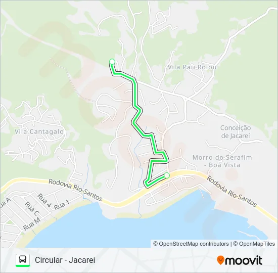 JACAREÍ - CIRCULAR Bus Line Map