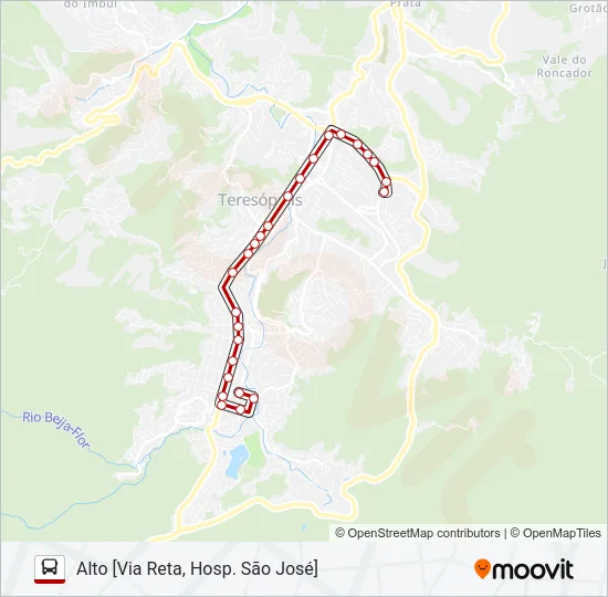 50A Bus Line Map