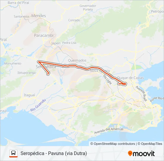 412I Bus Line Map
