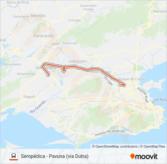 412I Bus Line Map