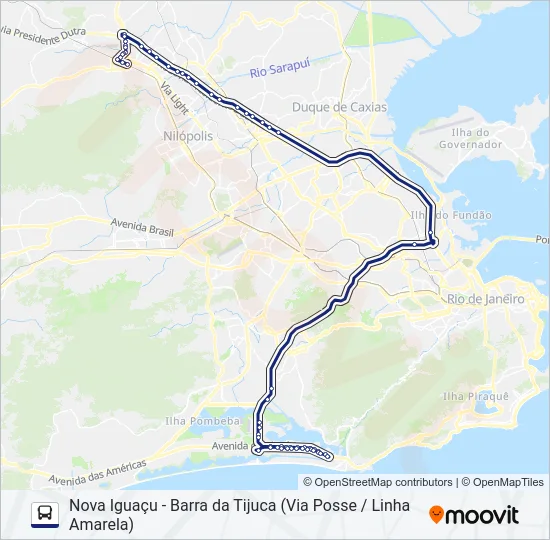 405T Bus Line Map