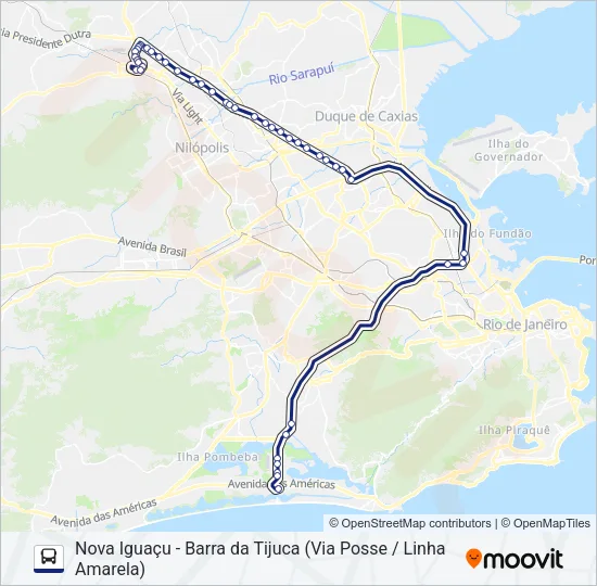 405T Bus Line Map