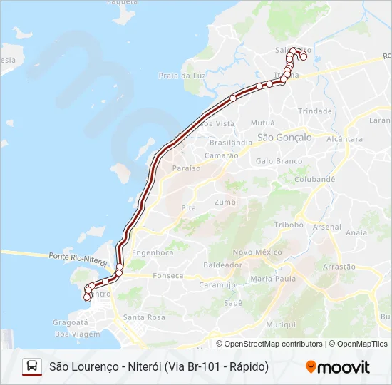 412M Bus Line Map