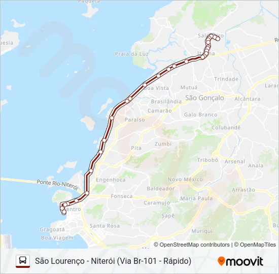 412M Bus Line Map