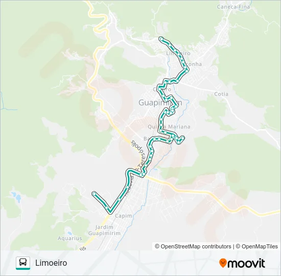 LINHA 2 Bus Line Map