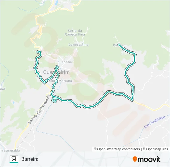 LINHA 3 Bus Line Map