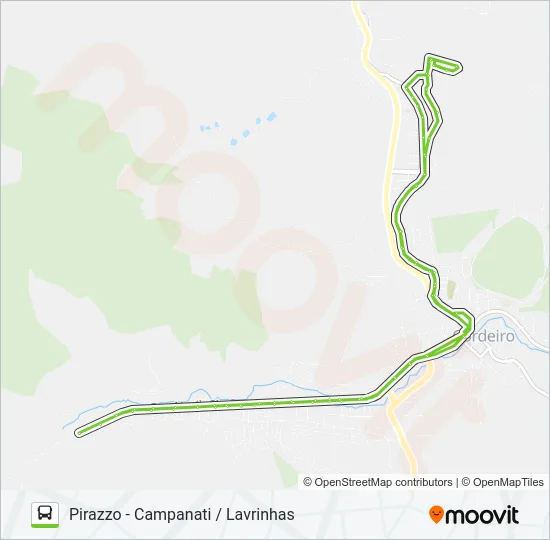 PIRAZZO - CAMPANATI / LAVRINHAS Bus Line Map