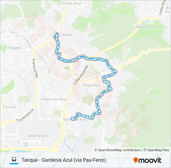 932 Bus Line Map