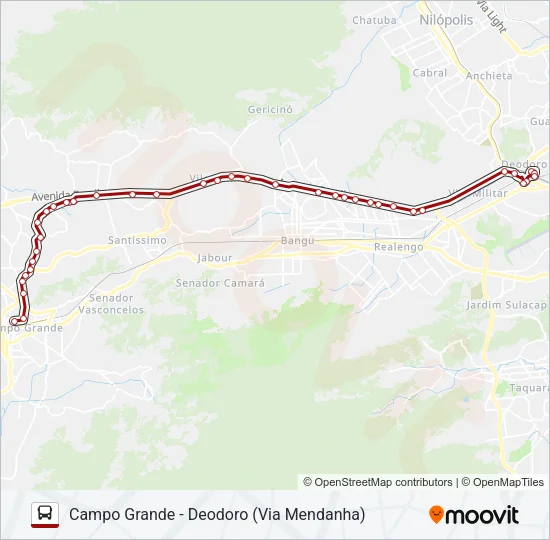 796 Bus Line Map