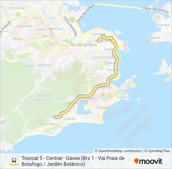 105 - TRO5 Bus Line Map