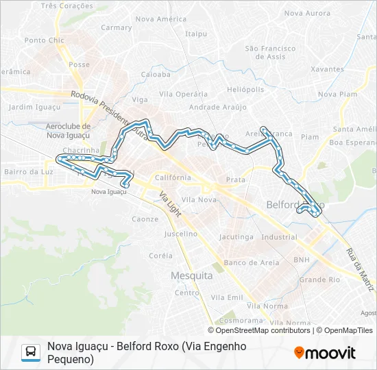 201I Bus Line Map