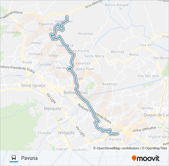 421I bus Line Map