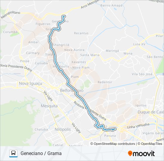 422I bus Line Map