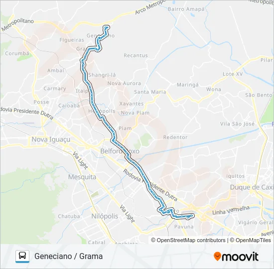 422I Bus Line Map