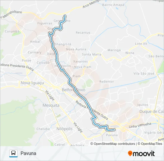 422I Bus Line Map