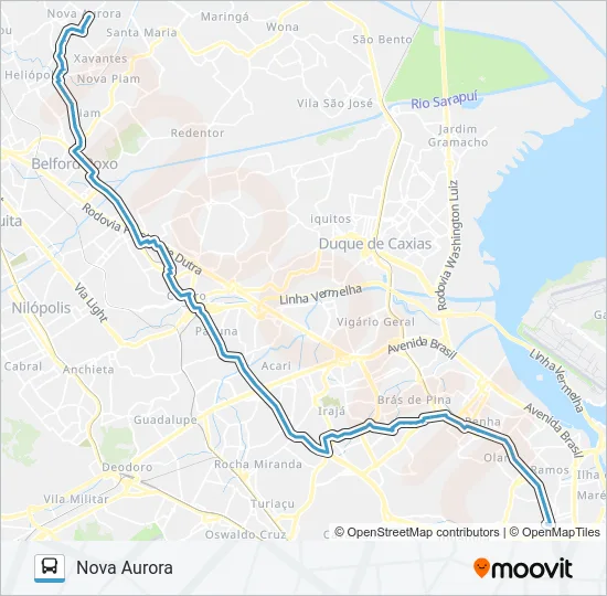 428L Bus Line Map