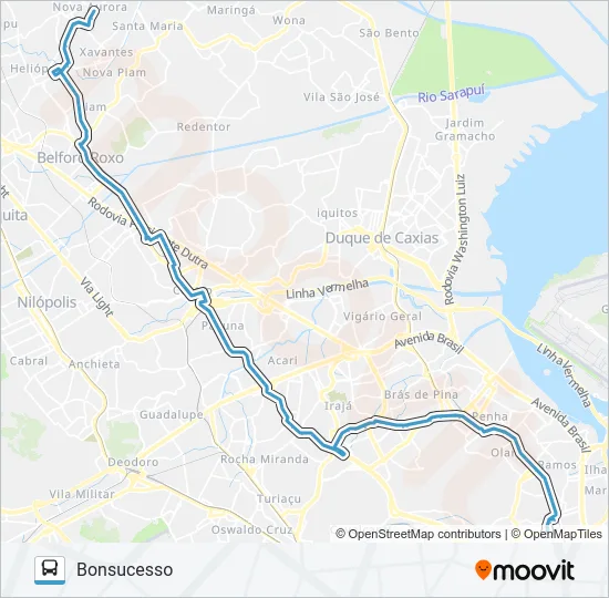 428L Bus Line Map