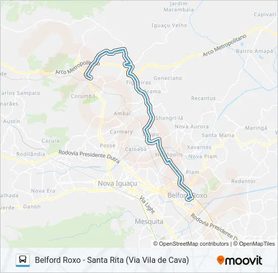 525I Bus Line Map