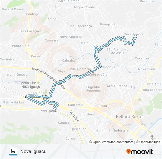 620I Bus Line Map