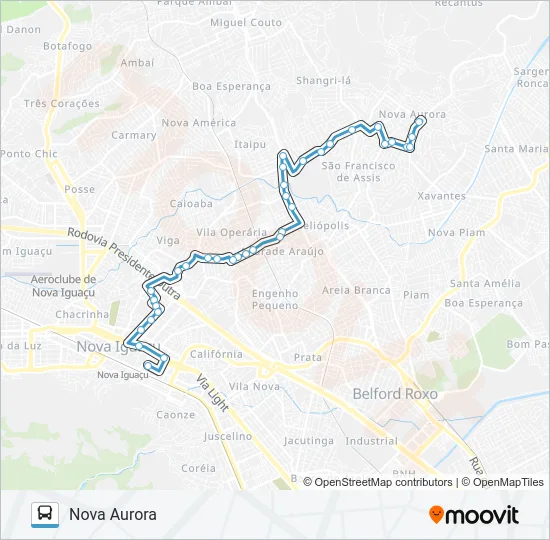 620I Bus Line Map