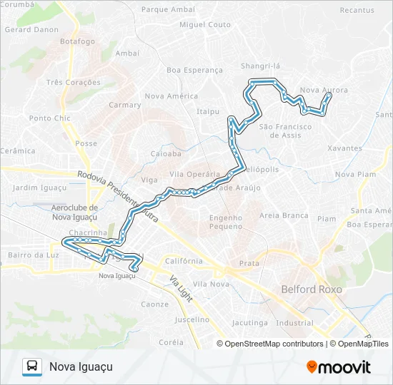 621I Bus Line Map