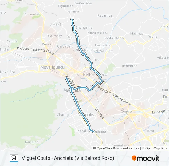 707I Bus Line Map