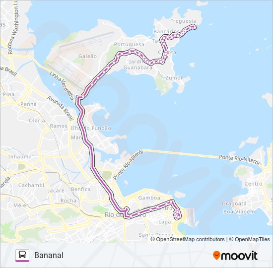 Mapa da linha 2342 (EXECUTIVO) de ônibus