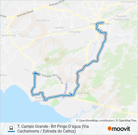 857SN Bus Line Map