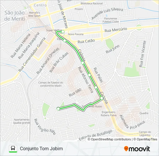 KOMBI Bus Line Map