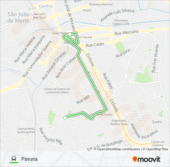 KOMBI Bus Line Map