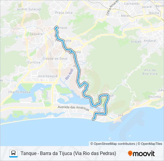 Mapa da linha 878SN de ônibus