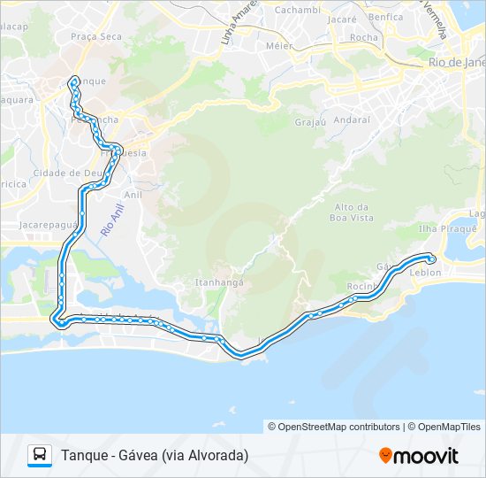 Mapa de 565SN de autobús