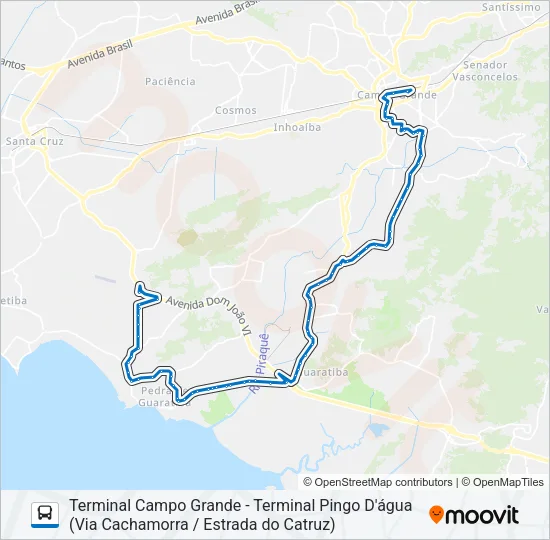 857 Bus Line Map