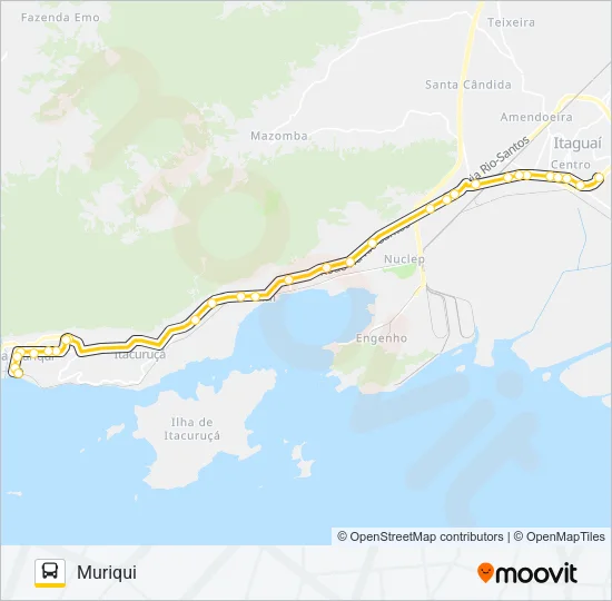 455U Bus Line Map